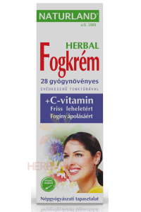 Obrázok pre Naturland Herbal Zubná pasta švédske byliny a vitamín C (100ml)