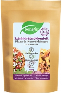 Obrázok pre Benefitt Bezlepková Múčna zmes na prípravu pizze a posúchov so zníženým obsahom sacharidov (500g)