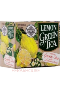 Obrázok pre Mlesna Zelený čaj s citrónovou príchuťou porciovaný (50ks) 