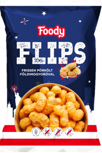 Obrázok pre Foody Flips Bezlepkové Kukuričné chrumky arašidové (90g)