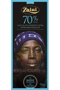 Obrázok pre Zaini Extra dark horká čokoláda 70% (75g)