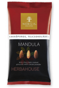 Obrázok pre Nobilis Mandle v mliečnej čokoláde s kakaovým práškom (100g)