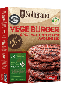 Obrázok pre Soligrano Zmes na Špaldové hamburgery s paprikou a ľanovým semienkom  (140g)