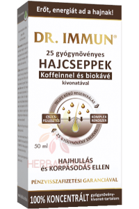 Obrázok pre Dr.Immun® 25 bylinné výživové tonikum s kofeínom proti vypadávaniu vlasov a proti lupinám (50ml)