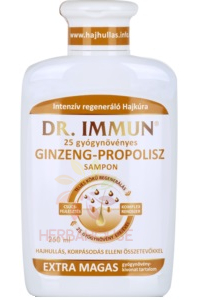 Obrázok pre Dr.Immun® 25 bylinný šampón so ženšenom a propolisom proti vypadávaniu vlasov a proti lupinám (250ml)