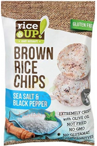 Obrázok pre Rice Up Bezlepkový ryžový chips s morskou soľou a čiernym korením (60g)