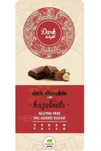 Obrázok pre Health Market Dark Delight Horká čokoláda s lieskovými orechmi (80g)