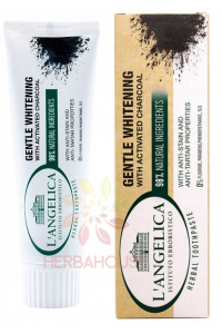 Obrázok pre L´Angelica Gentle Whitening Herbal Prírodná bieliaca zubná pasta s aktívnym uhlím (75ml)