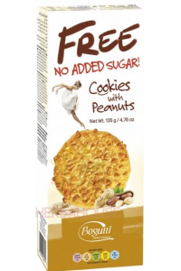 Obrázok pre Bogutti Free Arašidové sušienky bez pridaného cukru (135g)