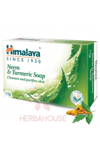 Obrázok pre Himalaya Neem & Turmeric Antibakteriálne tuhé mydlo (75g)