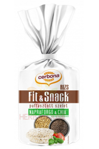 Obrázok pre Cerbona Fit & Snack ryžové chlebíčky so slnečnicovými a chia semienkami (90g)