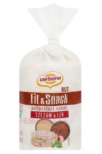 Obrázok pre Cerbona Fit & Snack ryžové chlebíčky so sezamovými a ľanovými semienkami (90g)