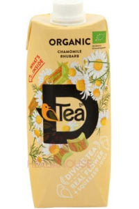Obrázok pre D'Tea Bio Harmančekový čaj s rebarborovou šťavou a fruktózou (330ml)