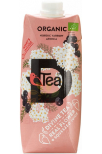 Obrázok pre D'Tea Bio Rebríčkový čaj so šťavou z arónie a fruktózou (330ml)