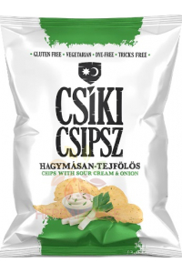 Obrázok pre Csíki Chips Bezlepkové zemiakové chipsy cibuľovo-smotanové (50g)