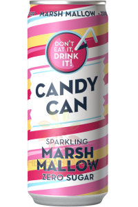 Obrázok pre Candy Can Sýtený nápoj s príchuťou Marshmallow so sladidlami (330ml)