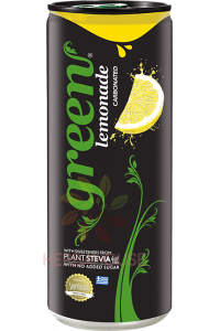 Obrázok pre Green Sýtený nápoj s citrónovou príchuťou so sladidlami (330ml)