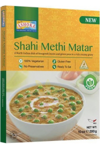 Obrázok pre Ashoka Shahi Methi Matar - indické jedlo (280g)