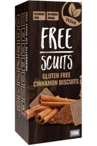 Obrázok pre FreeScuits Bezlepkové škoricové sušienky so sladidlom (115g)