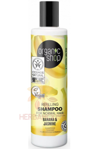 Obrázok pre Organic Shop Šampón pre normálne vlasy s banánom a jazmínom (280ml)