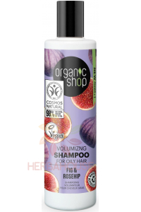 Obrázok pre Organic Shop Šampón pre objem na mastné vlasy Figa a šípky (280ml)
