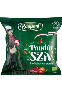 Obrázok pre Biopont Bio Kukuričný snack Pandúr srdce s paprikovou príchuťou pikantný (45g)
