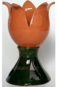 Obrázok pre Keramická aromalampa tulipan - tehlová (1ks)