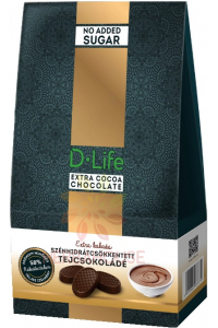 Obrázok pre D-Life Mliečna čokoláda so zníženým obsahom sacharidov (100g)