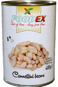 Obrázok pre Foodex Biela fazuľa v slanom náleve (400g)