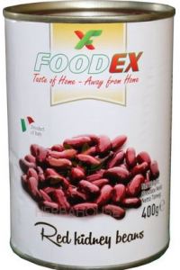 Obrázok pre Foodex Červená fazuľa v slanom náleve (400g)
