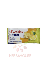 Obrázok pre Dibette Bezlepková oblátka plnená krémom s citrónovou príchuťou sladená fruktózou (50g)