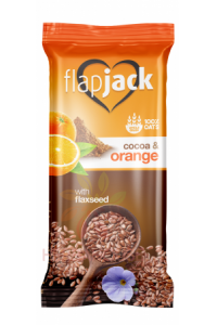 Obrázok pre FlapJack Ovsená tyčinka pomaranč a kakao s ľanovými semiačkami (60g)