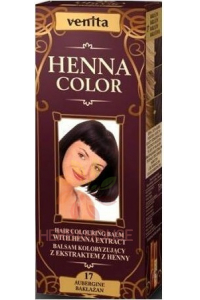 Obrázok pre Venita Henna Color prírodná farba na vlasy 17 - baklažánová (75ml)