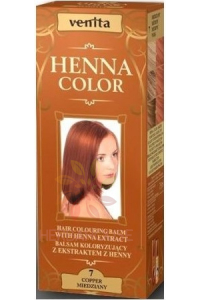 Obrázok pre Venita Henna Color prírodná farba na vlasy 7 - hrdzavo červená (75ml)