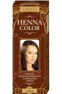 Obrázok pre Venita Henna Color prírodná farba na vlasy 115 - čokoládovo hnedá (75ml)