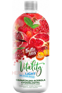 Obrázok pre Fruttamax Vitality Light Ovocný nápoj granátové jablko-acerola (750ml)