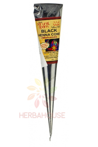 Obrázok pre Classic Henna Klasická prírodná telová farba henna lievik - čierna farba (25g)