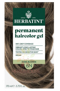 Obrázok pre Herbatint Prírodná permanentná farba na vlasy 6N - tmavá blond (170ml)