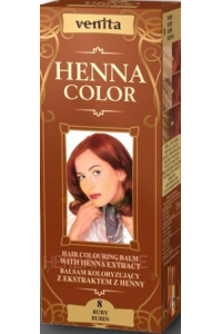 Obrázok pre Venita Henna Color prírodná farba na vlasy 8 - rubínovo červená (75ml)