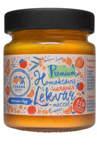 Obrázok pre Esbana Prémiový rakytníkový, pomarančový džem s medom (190g)