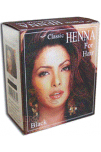 Obrázok pre Classic Henna farba na vlasy v prášku - čierna (100g)