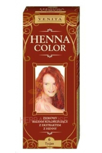 Obrázok pre Venita Henna Color prírodná farba na vlasy 6 - tizianová červená (75ml)