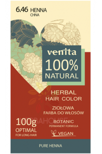 Obrázok pre Venita 100% prírodná farba na vlasy 6.46 - henna červená (100g)