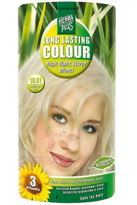 Obrázok pre Hennaplus Prírodná farba na vlasy 10.01 - strieborná blond (100ml)
