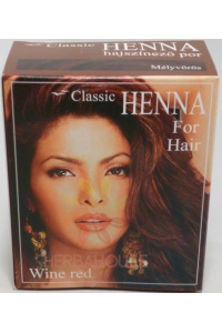 Obrázok pre Classic Henna farba na vlasy v prášku - vínová (100g)