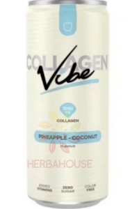 Obrázok pre Vibe Collagen Sýtený nápoj s kolagénom a sladidlami ananás kokos (330ml) 