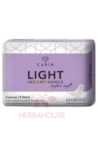 Obrázok pre CARIN Light Incontinence okrídlená vložka (8ks)