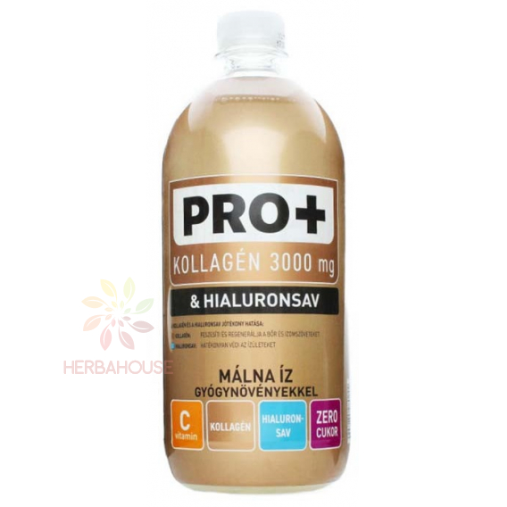 Obrázok pre PRO+ Nesýtený nízkoenergetický nápoj s kolagénom, kyselinou hyalurónovou  a sladidlami - malina (750ml)