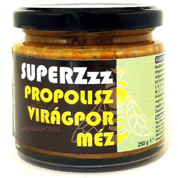 Obrázok pre SuperZzz Maďarský Med krémový propolis + peľ (250g)