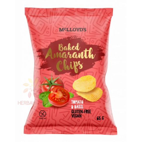Obrázok pre McLloyd´s Bezlepkový amarantový chips paradajka a bazalka (65g)